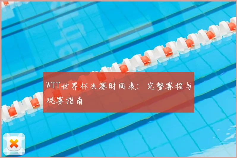 WTT世界杯决赛时间表：完整赛程与观赛指南