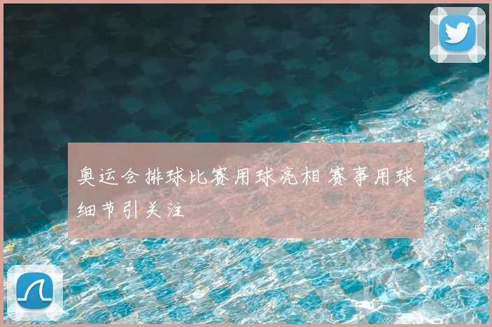 奥运会排球比赛用球亮相 赛事用球细节引关注