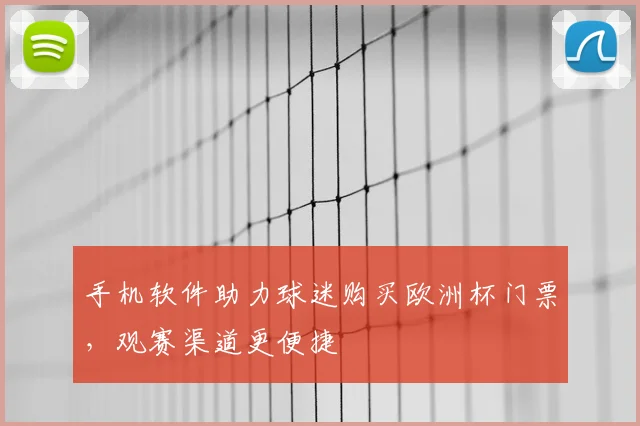 手机软件助力球迷购买欧洲杯门票，观赛渠道更便捷